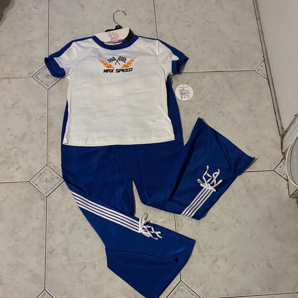 Max Speed Kids Matching Set - Blue and White